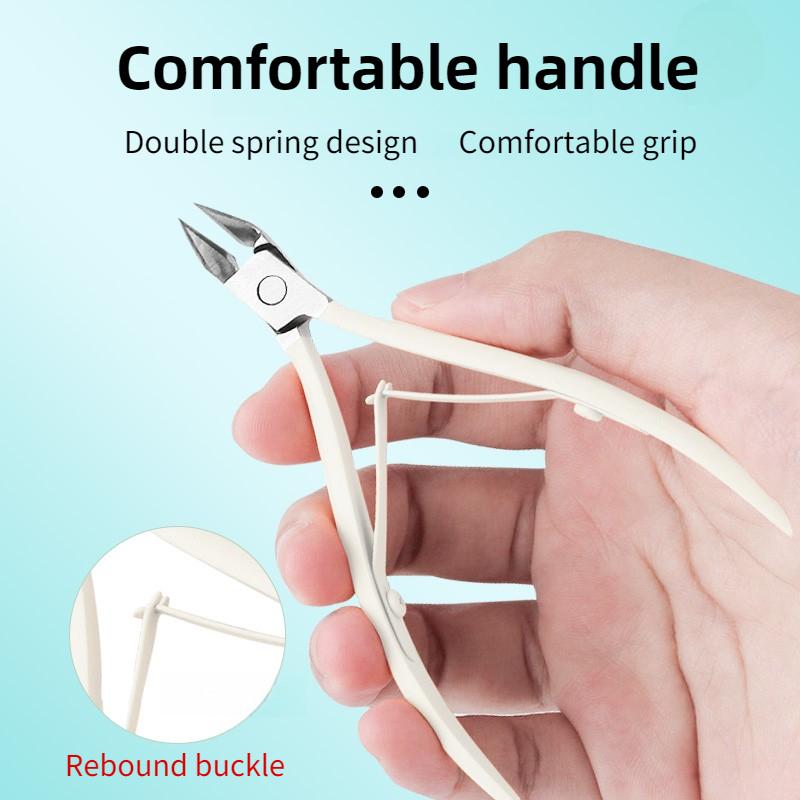 

4Pcs Professional Nail Shop Tools for Dead Skin Scissors Stainless Steel Double Spring Dead Skin Pliers High End Dead Skin Plier