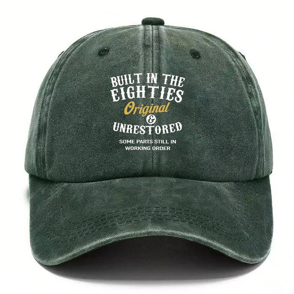 80er Jahre Baseballkappe - gewaschen & verwaschene Dad Hat - Unisex trendige Entenbillenmütze