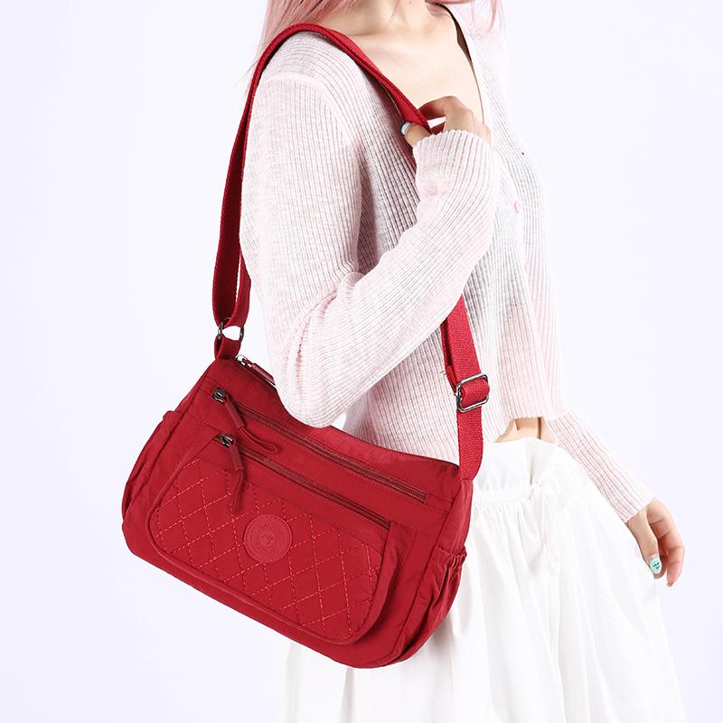 Multi-Compartment Lightweight Shoulder Crossbody Bag Women's Mobile Phone Bag Commuter Middle-Aged Mother Bag