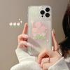 Pink Tulip for Iphone16 for Apple Phone Case 17pro Max All Inclusive 11 Silicone 15 Laser XR Set X