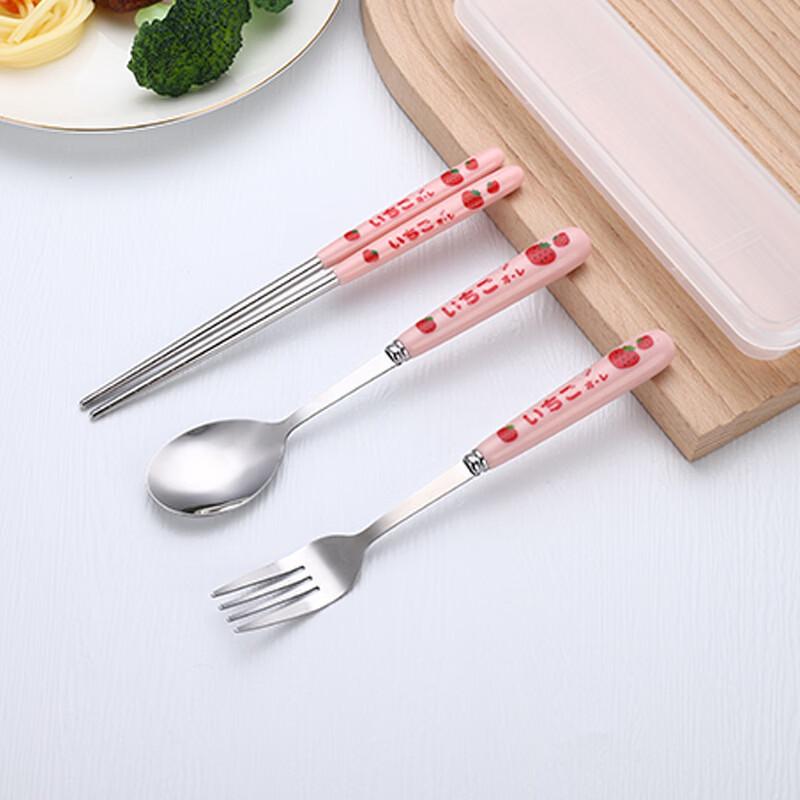 Ruhan 3-Piece Portable Stainless Steel Cutlery Set