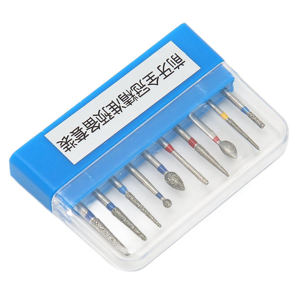 10pcs Dental Polishing Burs High Speed Stainless Steel Precise High Hardness Dental Drills Blue