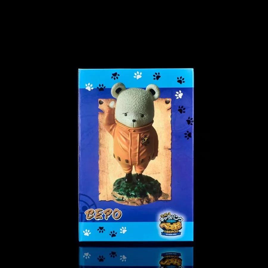 Cute Anime One Piece Bepo Question Mark Ver. PVC Action Figure Game Statue Collectible Model Kids Toys Doll 8cm