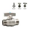 Premium Industrial Double Male Thread Ball Valves 1/2 Inch Or 3/4 Inch SuitableFor Home And Commercial Industry Plumbing