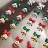 Gold Silver Christmas Bell Nail Art Accessories Winter Bow Alloy Exquisite Nail Charms Jewelry Luxury Manicure Decorations Parts