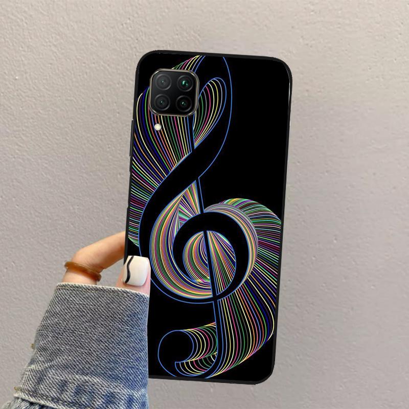 Musical Music Note For Huawei Nova Y73 Y72 Y61 Y91 Y70 Y60 Y90 12s 12i 11i 8i 9 10 SE P30 P40 Lite P60 Pro Case