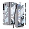 Samsung Z Fold6 Transparent Magnetic Phone Case with Pen Holder