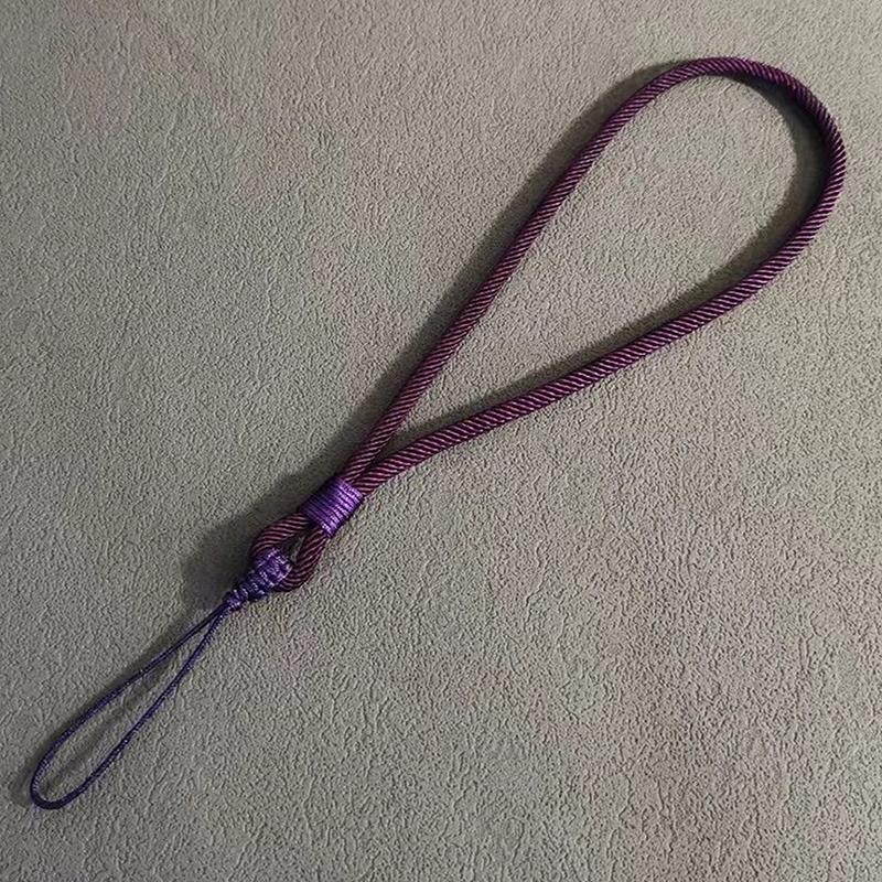 Mobile Phone Lanyard Short Wrist Rope Reinforced Color Matching Hand-Woven Pendant Female Male Accessories Anti-Loss Lanyard