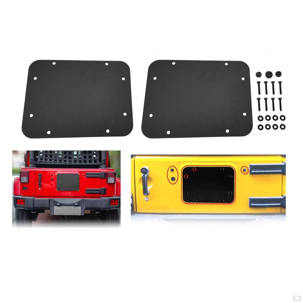 Filler Plate Tailgate Vent Durable Decor Replacement for JK Jku Good Performance Black Keep