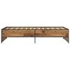 Bed Frame Reclaimed Wood Look 80 X 200 Cm Particleboard