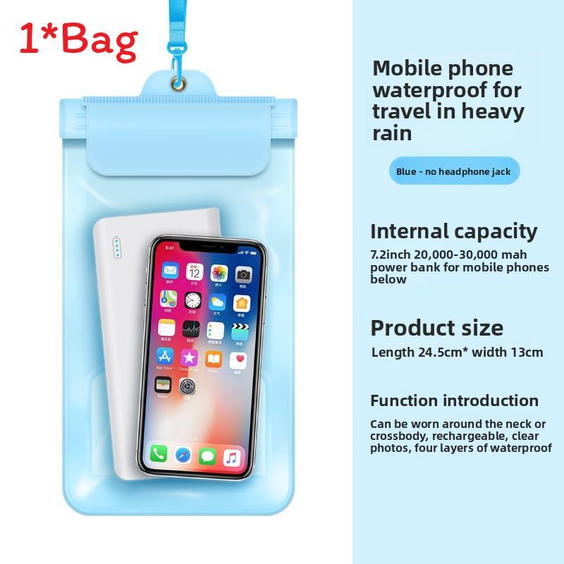 Waterproof Phone Bag For Swimming And Outdoor Activities Pvc Sealed Design For Adults