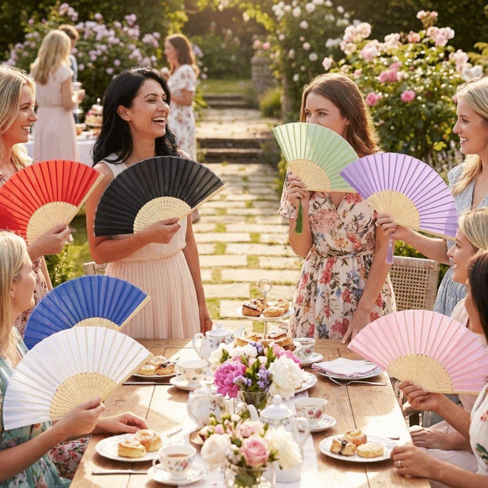 Wear Resist Silk Hand Fan Chinese Style Bamboo Hand Fan Classical Dance Fan  Home Decoration