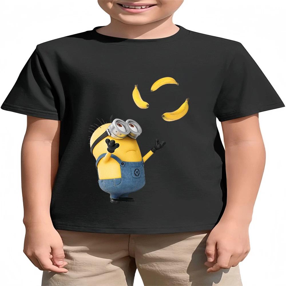 2026 Hot-Selling Children's T-Shirt Minions Summer Cartoon Print Fashion Boys and Girls