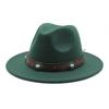 Women'S Simple Wool Top Hat White Trend Versatile Belt Men'S Jazz Hat