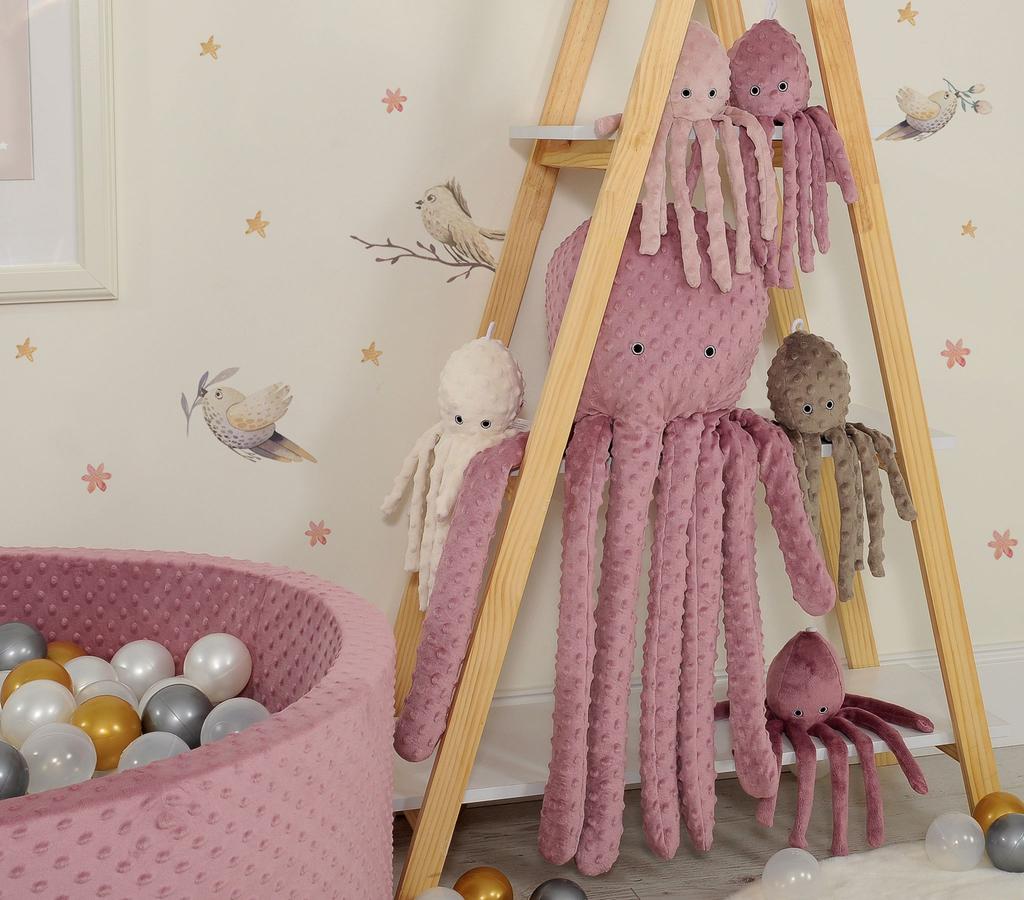 Large Cuddly Toy Octopus Xxl - Retro Pink