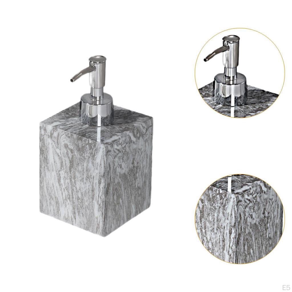 400 ml såpedispenser med marmordesign for benkeplatebruk