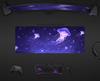 Jellyfish Desk Mat Anime Aesthetic Mouse Pad Space Ocean Purple XXL Large Gaming Deskmat Rgb Led Light Glow Big Long Mousepad
