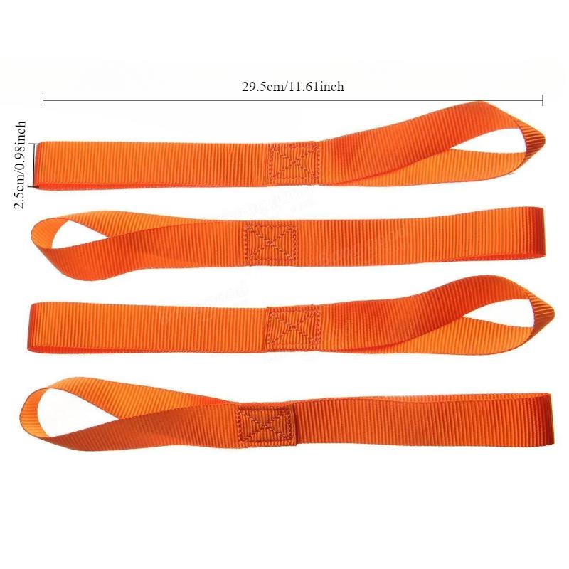 2pcs Multifunctional Hook with Trolley Lanyard for Motorcycle Endless Webbing Multifunctional Luggage Binding Belt Straps