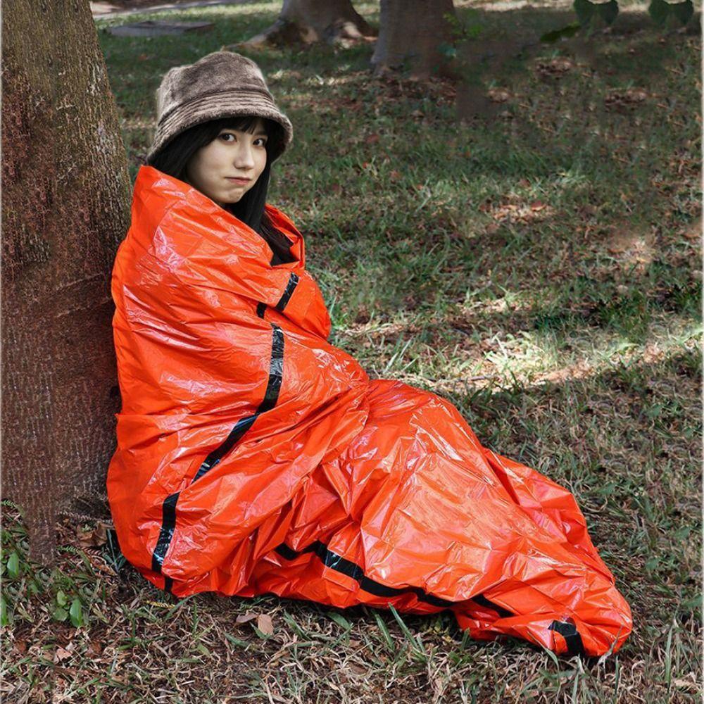 Waterproof Survival Sleeping Bag Reusable Thermal Blanket Emergency Sleeping Bag  Outdoor