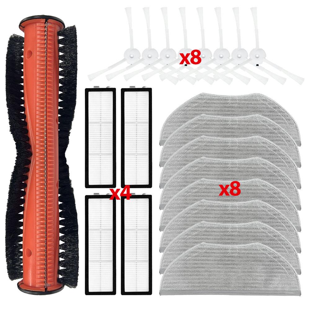 Mopptuch Lappen Seitenbürste HEPA Filter Ersatz Für Xiaomi Roboterstaubsauger S10T STFCR01SZ Verwicklungsschutz Kehren und Wischen