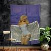 Modern Fashion Singer Sabrina DIY Wall Tapestry Hippie Flower Wall Carpets Dorm Decor Wall Art Decor