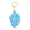 Keychain Pendant Monstera Leaf Shape Key Holder Imitation Leather Access Card Cover Bag Charm