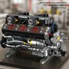 Non-Toxic 1409Pcs V12 Engine Building Blocks Sports Car Engine Model Desktop Ornaments Technology Bricks Children'S Diy Toys Holiday Gifts