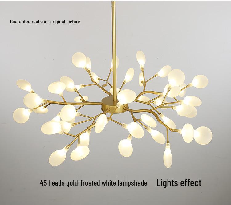 Nordic Firefly Branch Chandelier - Creative Lighting for Living Room or Bedroom