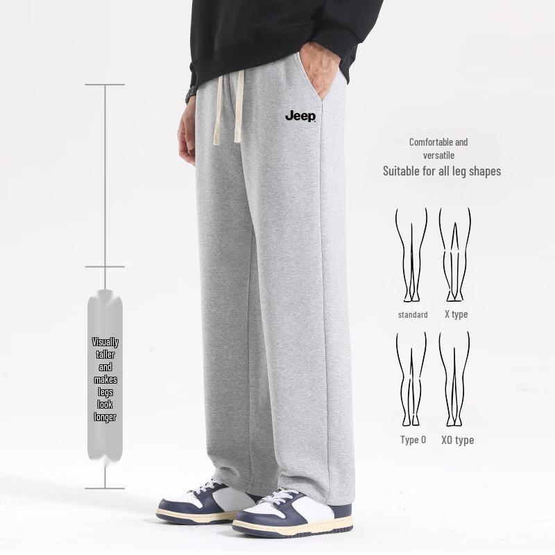 Jeep Men's Loose Straight Casual Pants