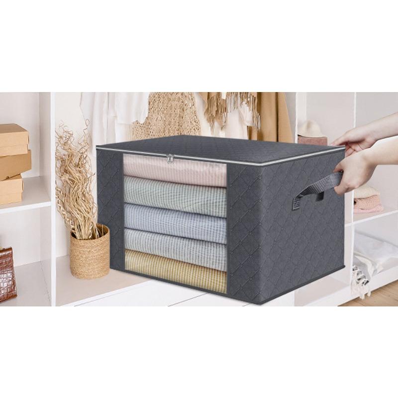 Quilt Storage Box Transparent Window Clothes Organizing Bag Moving and Organizing Home Furnishing Quilt Storage Bag