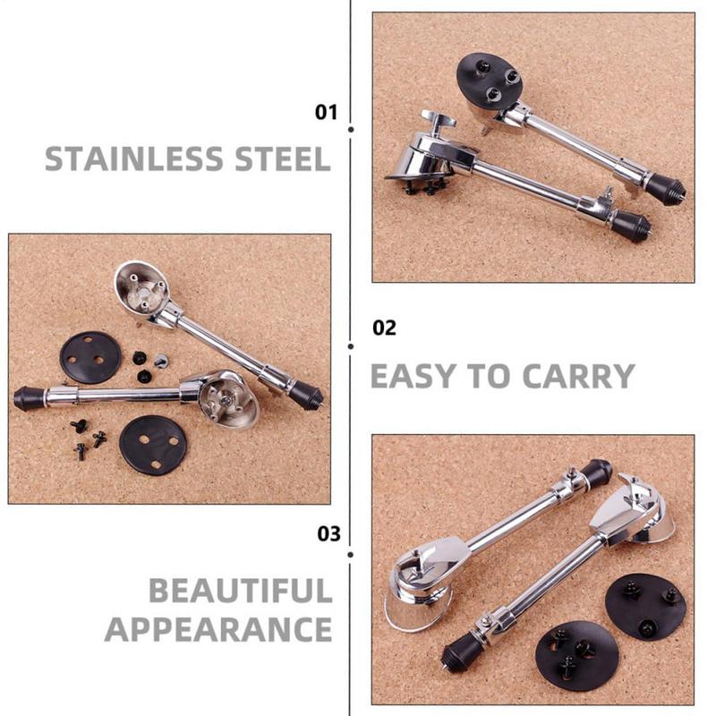 Bass Drum Spurs Instrument Accessory Anti-Skid Drum Legs Base Hardware Stand Portable Pedal Bracket For Beginners Professionals