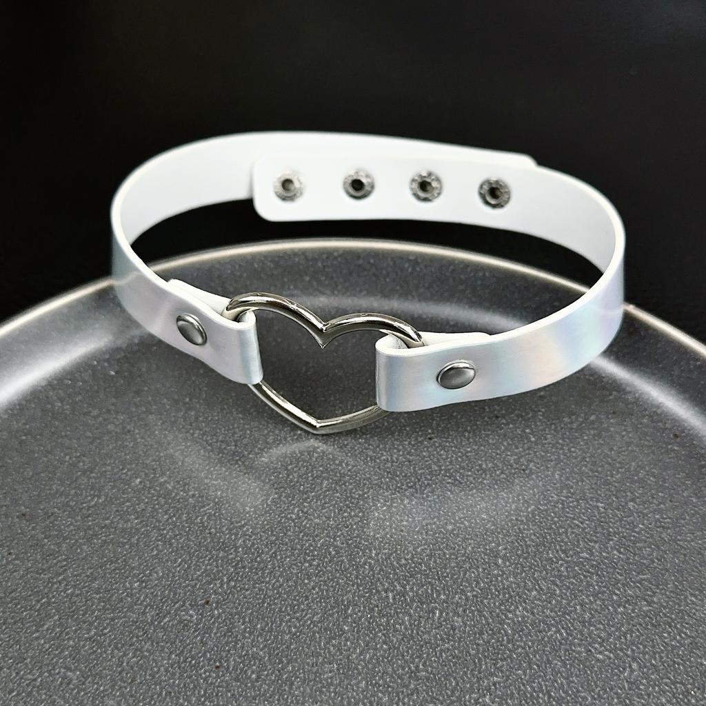 Love Collar Collarbone Chain Neck Strap Laser Love Pendant Collar Choker Luminous Necklace