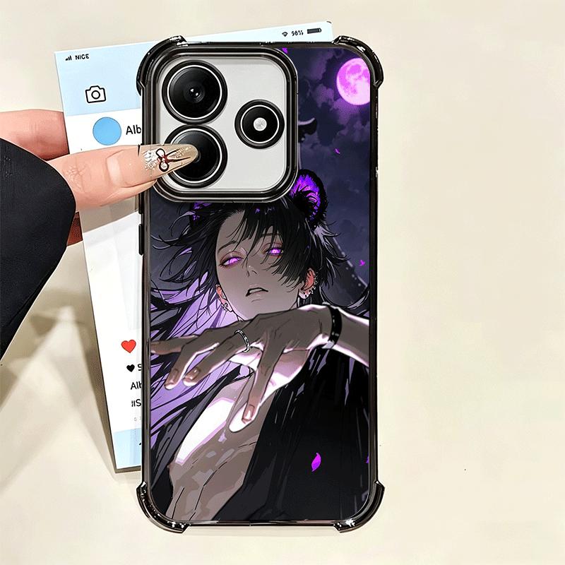 Devil Bad Boy Anime Style Plating Phone Case For Xiaomi Poco X5 X6 X7 X8 Pro Max F8 Ultra F7 M8 M7 M5S Redmi 15C 15 14C 13C 13 X