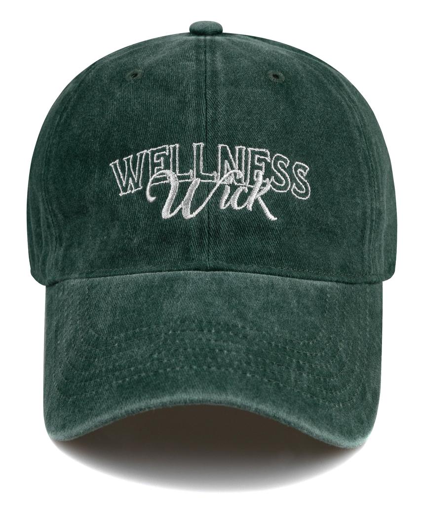 Wig Wellness Stone Washed Ball Cap - Green