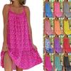5XL Plus Size Floral Print Strappy Dress, 2023 European & American Style