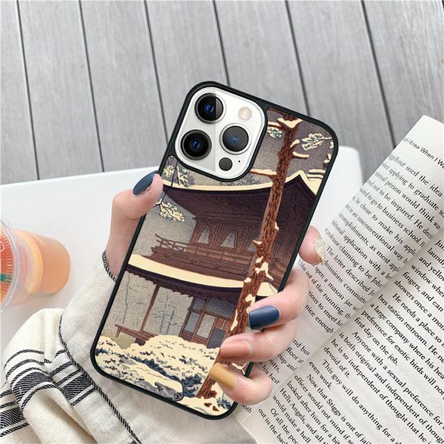 Ukiyo e Japanese Art Coque Shell For iPhone 17 Air 15 16e 14 13 12 Pro Max 11 Pro Max Plus Phone Case Cover