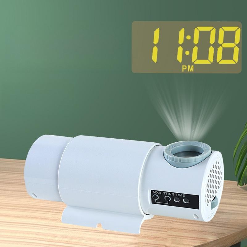 Projection Clock LED Luminous Word Numbers Clocks Electronic Projection Wall Digital Watch Bedroom Desktop Small Night Light