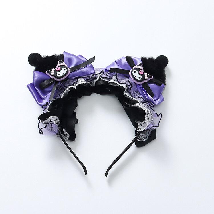 Kuromi Princess Lolita Summer Dress - Fluffy Girls' Birthday Performance Gown