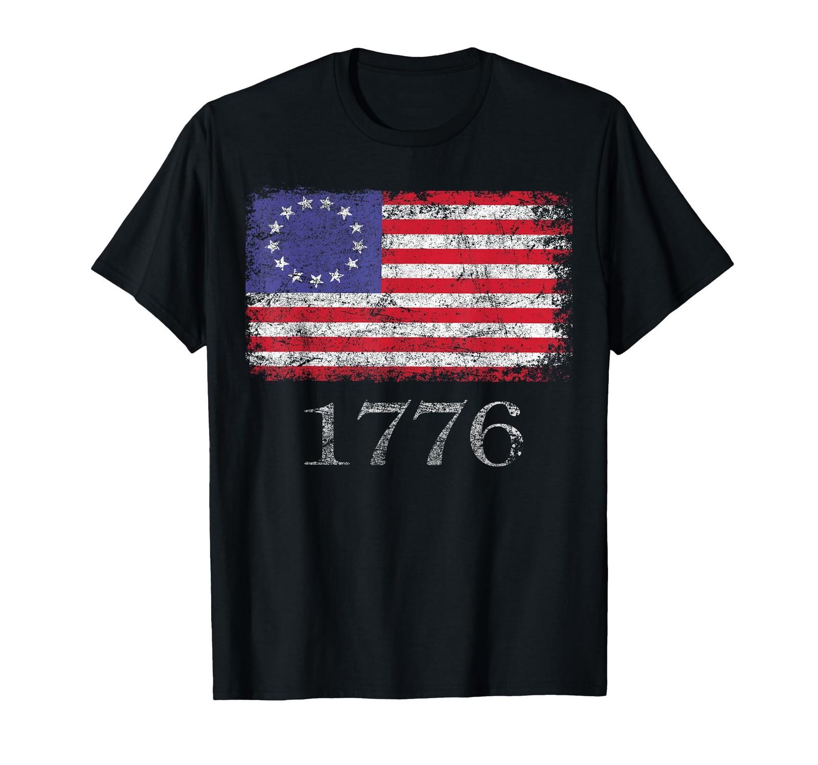 4th of July T Shirt American Flag Betsy Ross 1776 Men Women T-Shirt S разноцветный
