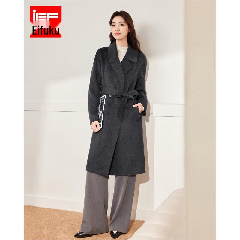 

Женское двустороннее шерстяное пальто IEF One Size