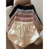 Damen High Waist Waffelshorts - Neue Sommer Lockere Freizeit Fitnesshose