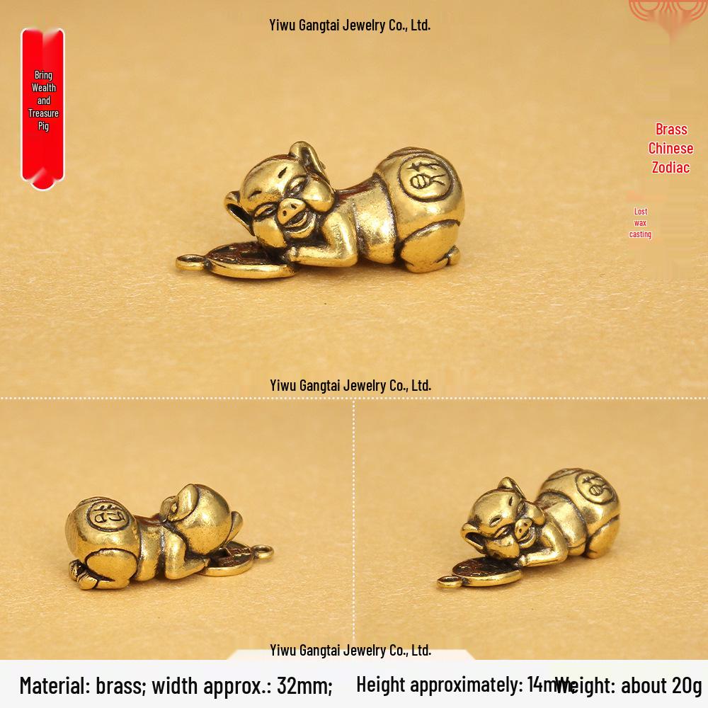 Portachiavi Rame Ottone 3D Dodici Segni Zodiacali