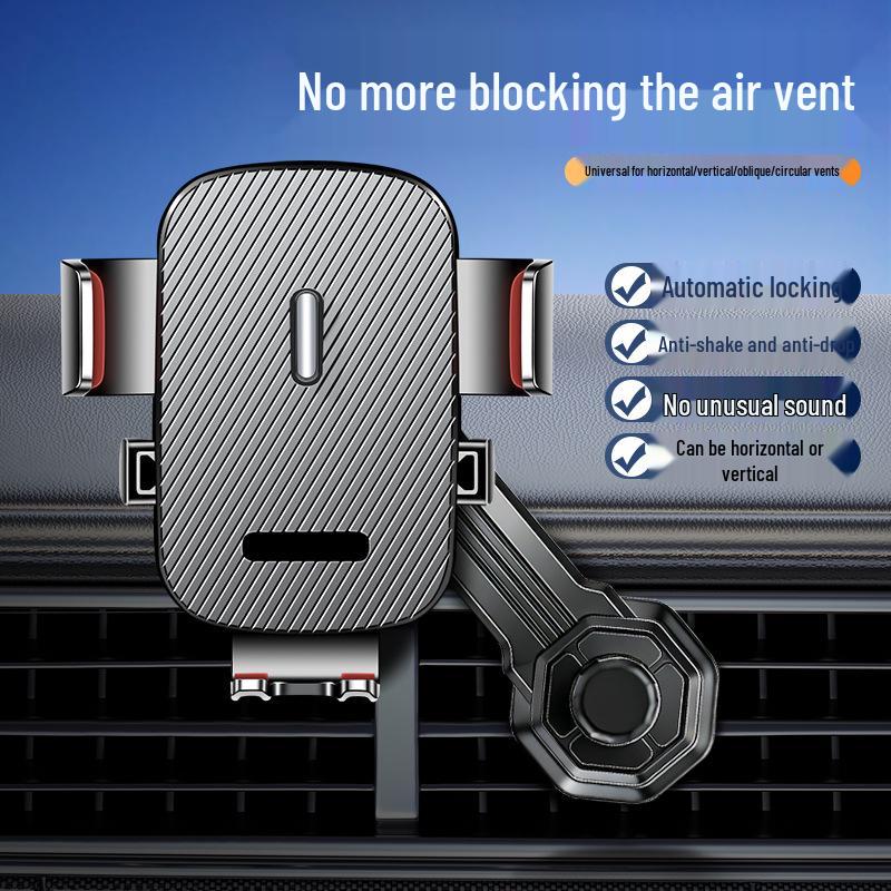 2026 Universal Car Phone Holder - Air Vent Mount, Anti-slip, Rotatable Navigation Support Stand