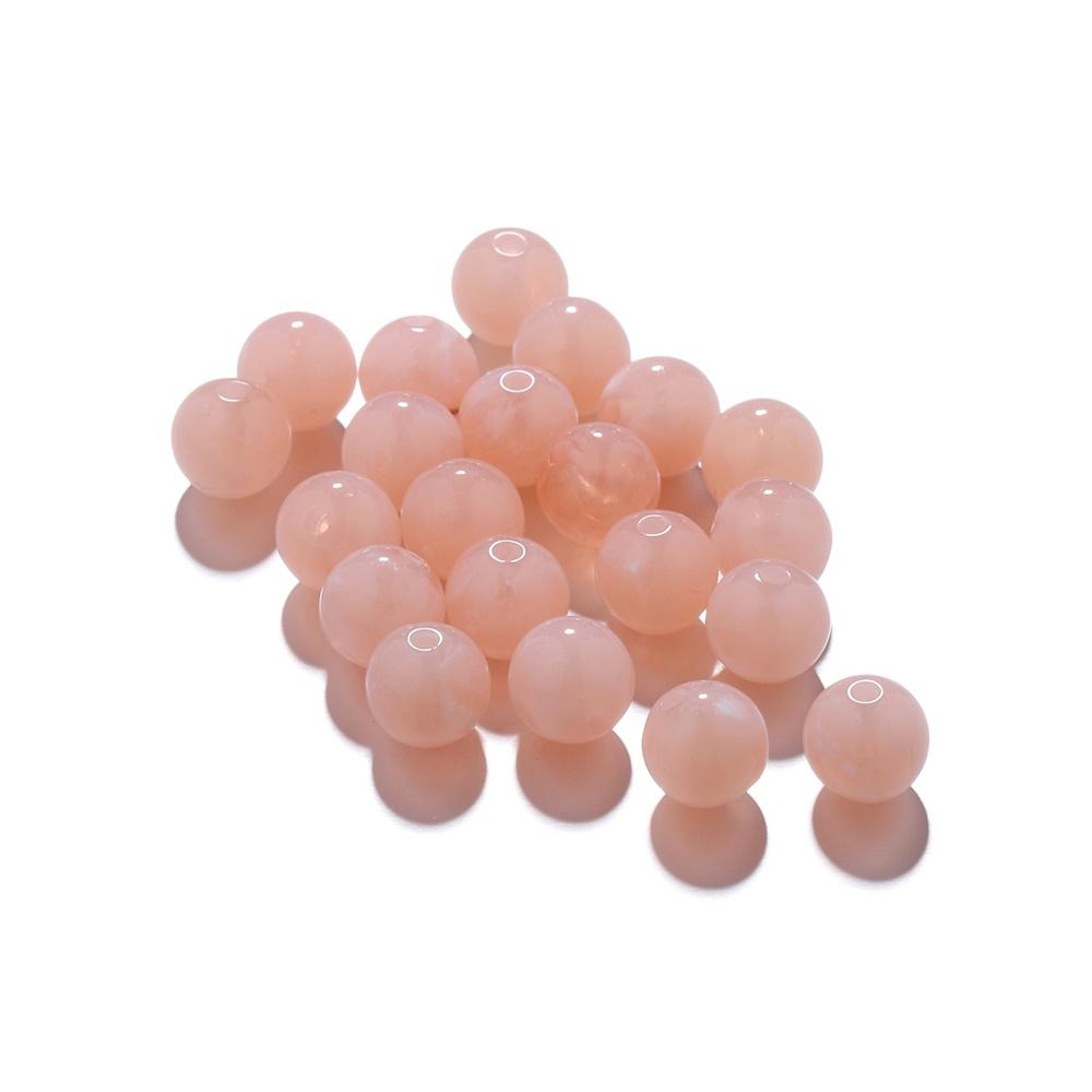 100-200Pcs Colorful Round Imitation Natural Stone Bead Loose Spacer Bead For DIY Necklace Bracelet Jewelry Making Supplies