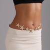 Summer Beach Vacation Casual Wind Metal Starfish Waist Chain Sexy Babes Beach Body Chain