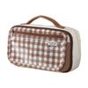 Multi Compartment Fabric Pen Bag With Magnetic Closure For Students And Office Use