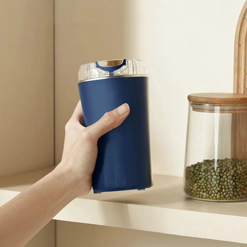 Small Electric Grinding Machine Grain Grinder Coffee Grinder Stainless Steel Nuts Beans Grains Mill For Kitchen