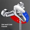 Bathroom Shower Faucet Mixing Valve Wall Mounted Hot Cold Water Taps Household Toilet Bathtub Faucet Bathroom Accessories