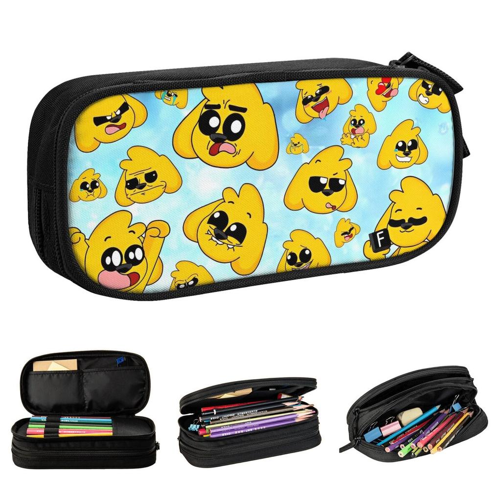 Mikecracks Pattern Pencil Case Cartoon Pencilcases Pen Holder for Girls Boys Big Capacity Bags School Supplies Gift Stationery