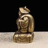 Copper Japan'S Black Sky God Of Wealth Desk Decorations Vintage Brass Home Decor Ornaments Crafts Vintage Handmade Figurines